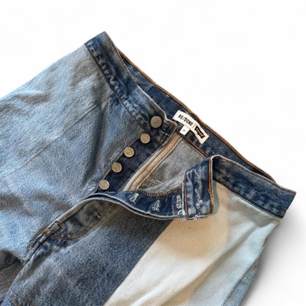 Re/Done x Levi's Amina Patchwork High Rise. Jeans, size 27 - Picture 5 of 8